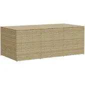 vidaXL Tuinbox 984 L poly rattan gemengd beige