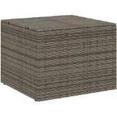 vidaXL Tuinbox 291 L poly rattan grijs