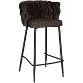 Bronx Barkruk River chenille bruin 75cm