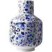 Heinen Delfts Blauw Hoge bolvaas Bloem