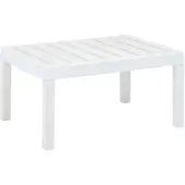 vidaXL Tuintafel 78x55x38 cm kunststof wit
