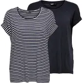 ONLY - ONLMOSTER S/S TOP CS JRS 2PACK - Meisjes - Blouses