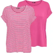 ONLY - ONLMOSTER S/S TOP CS JRS 2PACK - Meisjes - Blouses