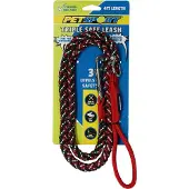 PetSport Triple Safe Leash Blauw Rood - 1,8 meter