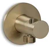 BLUE LABEL Håndbruserholder med slangetilslutning til indbygget bruser FK-003 Guld