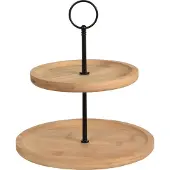 Eh Excellent Houseware Etagere Bamboe 2-laags Hout hout Bamboe Etagère