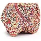 Tresanti | BILLI I Zijden stropdas met paisley motief | rood