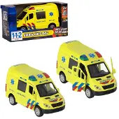 112 Pull-Back Ambulance Bus 1:34 + Licht En Geluid