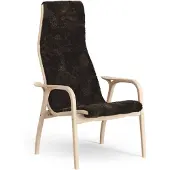 Swedese Lamino Fauteuil gelakt Beuk/schapenvacht Espresso (bruin)