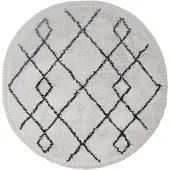 Home67 Vloerkleed medina cream rond ø120 cm