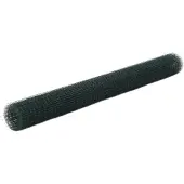 vidaXL Kippengaas 25x1,5 m staal met PVC coating groen