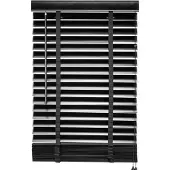 Huismerk Houten Jaloezie Zwart - 60x180 cm