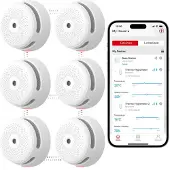 X-Sense XS01-M Slimme rookmelders - Link+ Pro 6-pack