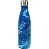 FLASKE Marble Skye - RVS Drinkfles van 500ML- Geschikt als waterfles, thermosfles en thermoskan