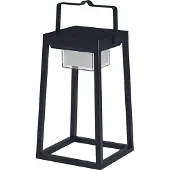Ledvance Smart+ LED Akku Solar Tischleuchte Table Frame Schwarz 30cm IP44 2,5W 280lm RGBW 3000K Dimmbar App Bluetooth