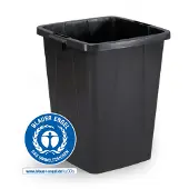 Durable Afvalcontainer DURABIN ECO 90L vierkant, 1800505221, Zwart