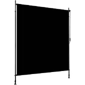 vidaXL Rolgordijn voor buiten 200x270 cm antraciet