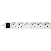 Deltaco 6 Socket Power Strip