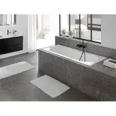 Luca Varess Snello eenpersoons inbouwbad 170 x 75 cm acryl glanzend wit
