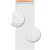 Vliegen gordijnen expert Vliegengordijnenexpert Milano transparant 100x240 Vliegengordijn - |