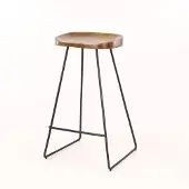 Hoyz barstoel houten zitting 4 stuks -
