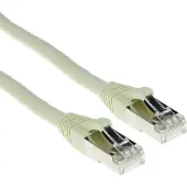 ACT FB6001, 11 meter, Cat6a, S/FTP (S-STP), RJ-45, RJ-45, ivoorwit