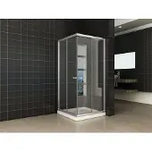 Wiesbaden douchecabine | hoekinstap | 90x90x190 cm | 5mm helder glas
