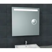Wiesbaden Tigris Spiegel Met Led Verlichting + Scheerspiegel 800x800 - Glas - Vierkant - Spiegels, Badkamerspiegels - 8720195541189