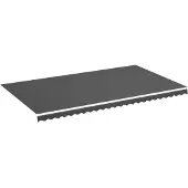 vidaXL Vervangingsdoek voor luifel 580x345 cm polyester antracietkleurig