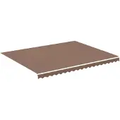 vidaXL Vervangingsdoek voor luifel 450x350 cm polyester bruin