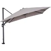Garden Impressions Hawaii zweefparasol 300x300 cm - frame carbon black - doek zand