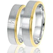 Lucardi Ring goud / zilver