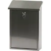 V-Part - Wandbrievenbus Toledon - Stainless steel - mat RVS - Brievenbus