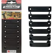 StealthMounts Bankriem | Zwart | 6 stuks - BB-PL-BLK-6