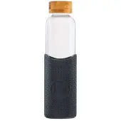Neon Kactus - Waterfles 550 ml Rock Start - Borosilicaatglas - Zwart