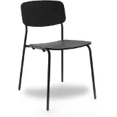Workliving Bianca Eetkamerstoel - Houten Design Zwart Eiken