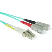 ACT RL8602 Glasvezel Patchkabel Duplex LSZH - LC/SC 50/125µm OM3 - 2 meter
