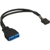 InLine USB 2.0 to 3.0 internal USB 2.0 header to USB 3.0 internal 0.15m