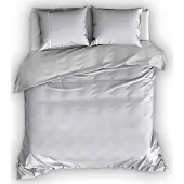 Romanette Dekbedovertrek Romanette Duchesse Zilver Wit Flanel