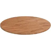 vidaXL Tafelblad rond Ø80x1,5 cm bewerkt massief eikenhout lichtbruin