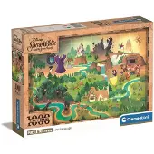 Clementoni - Puzzel - 1000 Stukjes - Disney Sneeuwwitje Story Maps