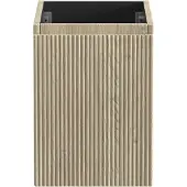 Storke Ribs zwevend wastafelonderkast 35 x 52 cm ruwe eik