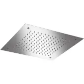 Hotbath Gal M110 Inbouw Hoofddouche 38x38cm - Geborsteld Gunmetal Pvd - Messing - Kranen, Douchekranen, Hoofddouches - 8720629198064 - Kranen, Douchekranen, Hoofddouches