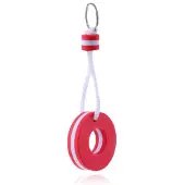 LGT JWLS Nautische Stijl Drijvende Sleutelhanger - Rond - Rood