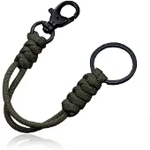 LGT JWLS Paracord Karabijnsluiting & Sleutelring - Army Green