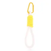 LGT JWLS Sleutelhanger/Telefoonkoord met Handige Gesp - Fel Geel & Wit
