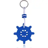 LGT JWLS Nautische Stijl Sleutelhanger - Blijft Drijven - Blauw - Stuurwiel