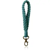 Deja Jewels Macramé Polsband met Gesp - Donker Groen
