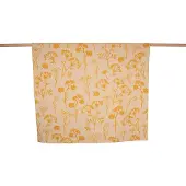 David Fussenegger JADE 100% Katoenen Deken Florals (GOTS) 150x200 cm Senf