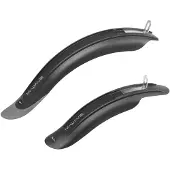 M-Wave spatborden set mud max 12/18 inch zwart